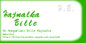 hajnalka bille business card